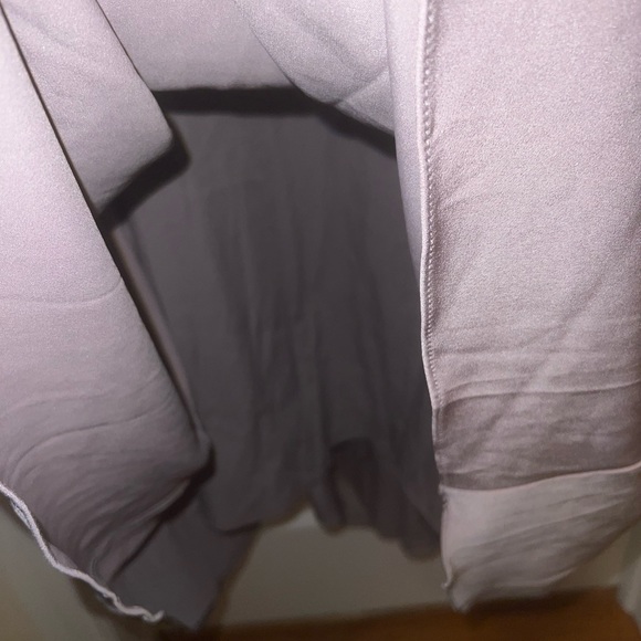 La Femme Light Mauve Floral Appliqué Jersey Column gown dress full length 16 NEW - Picture 12 of 15